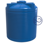 Емкость для хранения воды и жидких удобрений 5000 л вертикальная двухслойная