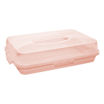 Тортовница прямоугольная оранжевая