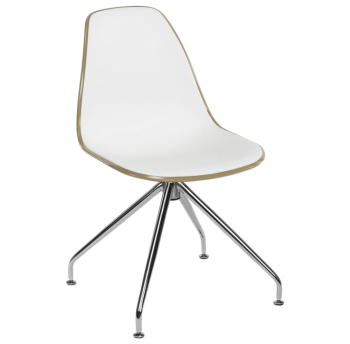 Стул Tilia Eos-Z ножки металлические кофейный - белая слоновая кость