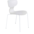 Стілець Papatya Yugo-S білий, ніжки катафорез білий