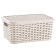 Кошик під ротанг з кришкою 5 л бежевий