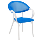 Крісло Tilia Flash-N біла слонова кістка - синій