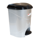 Ведро для мусора с педалью Irak Plastik Bella №3 30л серый металлик