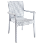 Крісло Irak Plastik Markiz під ротанг білий