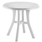 Стіл круглий Irak Plastik Royal 80 см білий