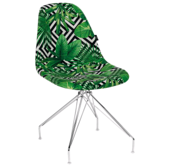 Стілець Tilia Eos-X сидіння з тканиною, ніжки металеві хромовані VOKATO