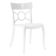 Стілець Papatya Opera-S сидіння біле, верх білий