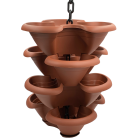 Горщик для квітів ярусний Strawberry Makreme 30 л коричневий