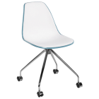 Стілець Tilia Eos-O ніжки металеві зелена нафта - біла слонова кістка