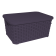 Кошик під ротанг з кришкою 18 л фіолетовий