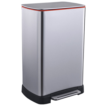 Відро для сміття з педаллю JAH 30 л срібний металік з внутрішнім відром