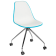 Стул Tilia Eos-O ножки металлические бирюзовый - белая слоновая кость