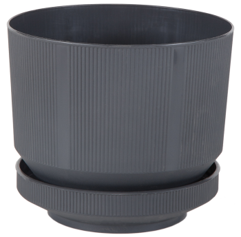 Горщик для квітів Lux 3,3 л антрацитовий 