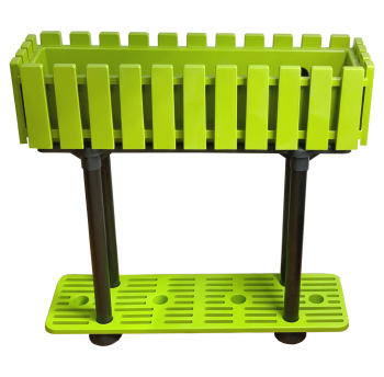 Горшок для цветов балконный с подставкой на ножках Akasya 11 л зеленый