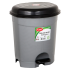 Ведро для мусора с педалью Planet №2 6 л металлик