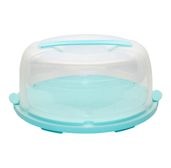 Тортовница d28,5 см бирюзовая