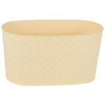 Горшок для цветов балконный с дренажем Kapadokya 4,7 л светло-желтый