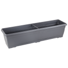 Горшок для цветов балконный Villa 14 л антрацитовый