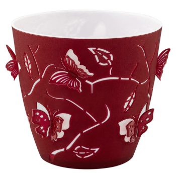Горщик для квітів 3D 2,5 л темно-червоний