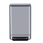 Відро для сміття з педаллю JAH 40 л Soft Close срібний металік з внутрішнім відром