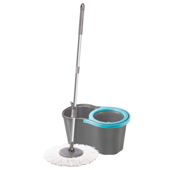 Набор для уборки Planet Spin Mop Joy 16 л серый - синий