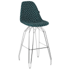 Стул барный Tilia Eos-M сиденье с тканью, ножки металлические хромированные ARTCLASS 808