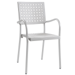 Крісло Papatya Karea біле, база алюміній Крісло Papatya Karea біле, база алюміній