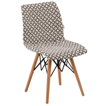 Стілець Tilia Laser-V ніжки букові, сидіння з тканиною ARTCLASS 802