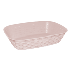 Хлебная корзина под ротанг пудровая