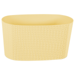 Горшок для цветов балконный с дренажем Sumela 4,7 л желтый