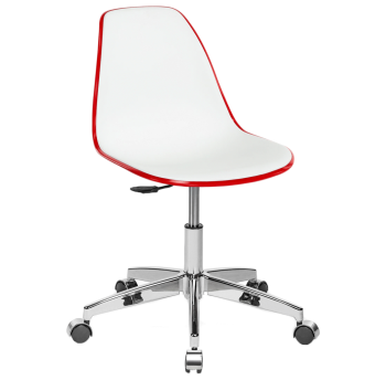 Стул офисный Tilia Eos-Office красный - белая слоновая кость