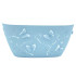 Горщик для квітів балконний 3D 4,1 л світло-блакитний