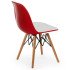 Стул Tilia Eos-V ножки буковые красный - белая слоновая кость 