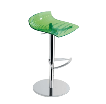 Стілець барний Papatya X-Treme B прозоро-зелений