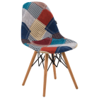 Стілець Tilia Eos-V сидіння з тканиною, ніжки букові PATCHWORK