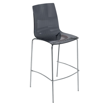Стул барный Papatya X-Treme BSL прозрачно-дымчатый
