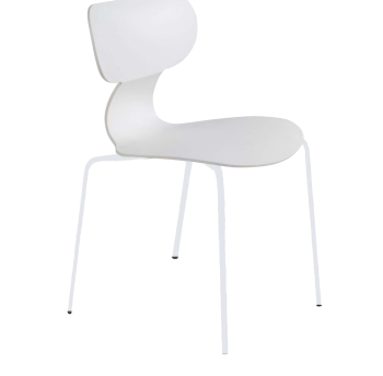 Стул Papatya Yugo-S белый, ножки катафорез белый