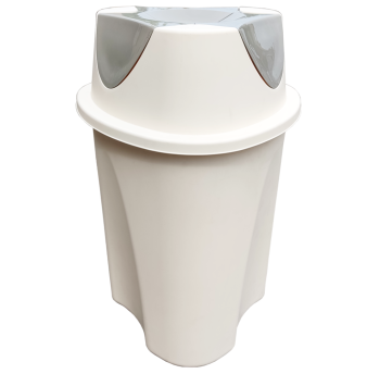 Ведро для мусора Planet Twist 23 л крем - серый