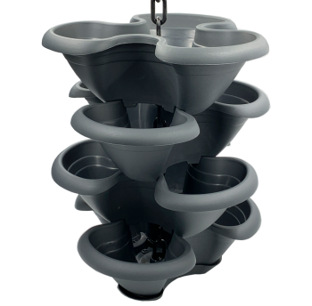 Горшок для цветов ярусный Strawberry Makreme 30 л антрацит