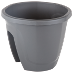 Горшок для цветов на перила Emerald 7,5 л антрацитовый Горшок для цветов на перила Emerald 7,5 л антрацитовый