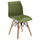 Стілець Tilia Laser-V ніжки букові хакі