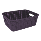 Корзина под ротанг c ручками 2,5 л фиолетовая