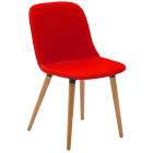 Стілець Tilia Shell-N Pad ніжки букові, сидіння з тканининою milas-33