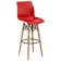 Стул барный Tilia Laser-V ножки буковые красный