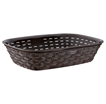 Хлібний кошик під ротанг темно-коричневий