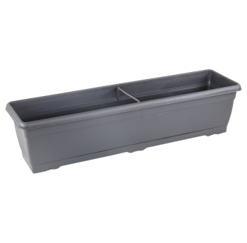 Горшок для цветов балконный Villa 14 л антрацитовый