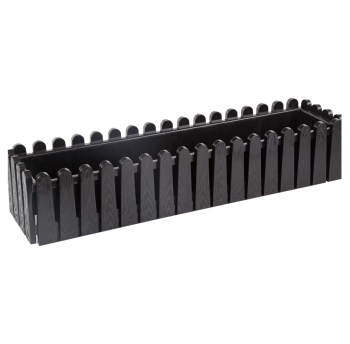 Горщик для квітів балконний Istanbul 14 л чорний