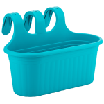 Горшок для цветов балконный подвесной Camellia 6,5 л бирюзовый Горшок для цветов балконный подвесной Camellia 6,5 л бирюзовый