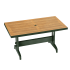 Стіл PAPATYA Діва Плюс 80x140 зелений під дерево