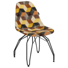 Стілець Tilia Eos-M сидіння з тканиною, ніжки металеві фарбовані SIESTA 301